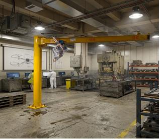 Jib Crane Structure with Hoist